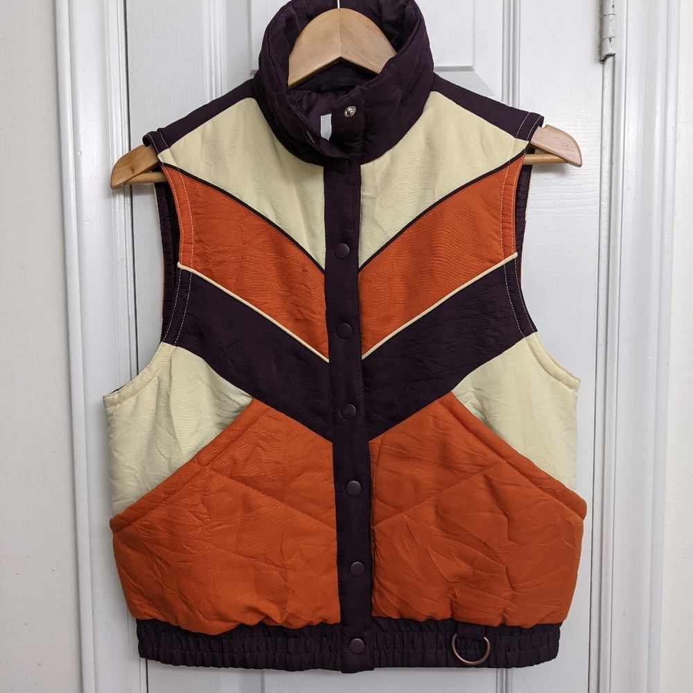 Anna Sui Retro 80's Vibes Color Block Full Zip Pu… - image 4